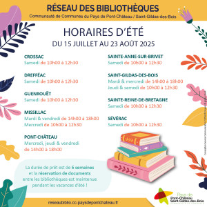 Flyer horaires été 2025-2